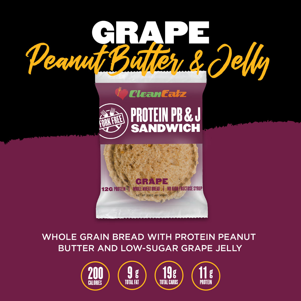 Clean Eatz Kitchen healthy meal delivery protein peanut butter and jelly