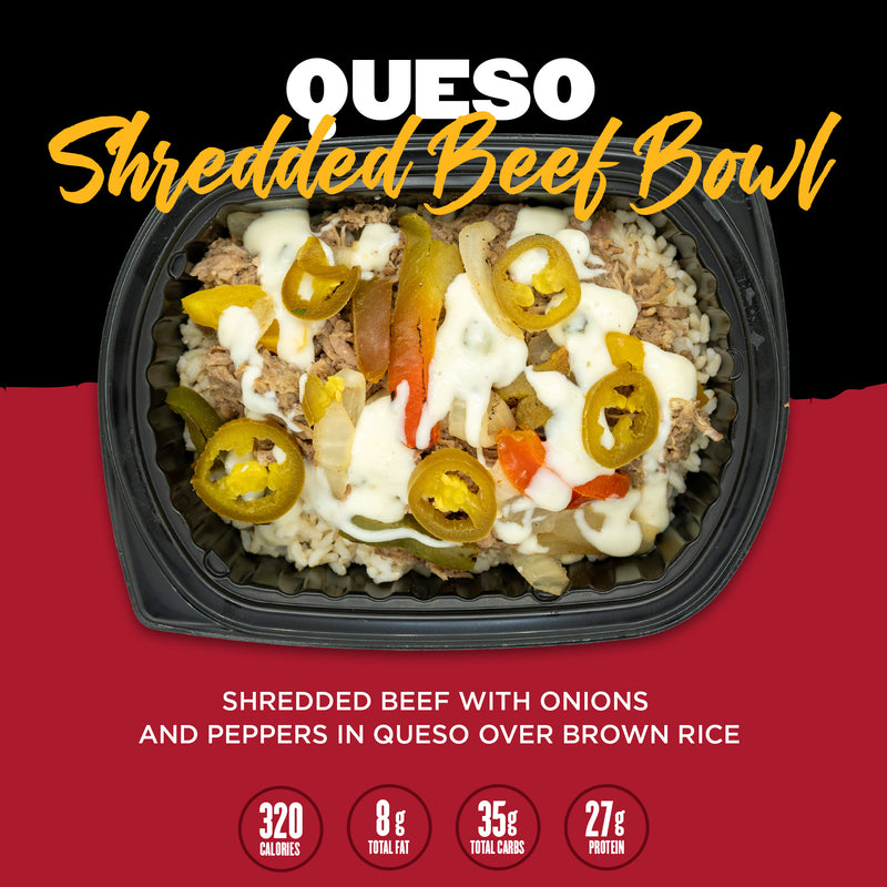 Clean Eatz Kitchen Weight Loss Meal Delivery Queso Shredded Beef Bowl