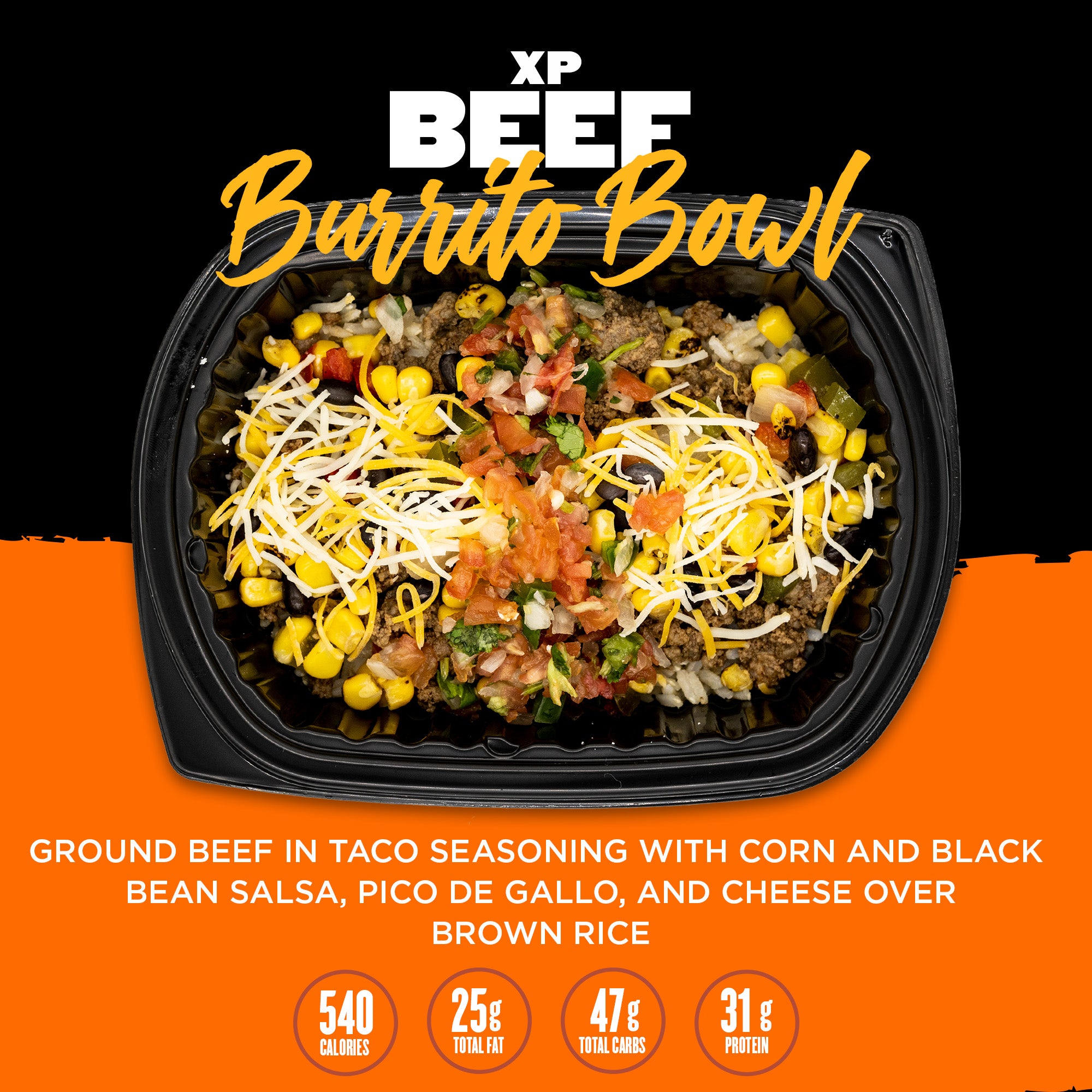 Clean Eatz High Protein Healthy Meal Delivery Weight Gain Meals June Beef Burrito Bowl