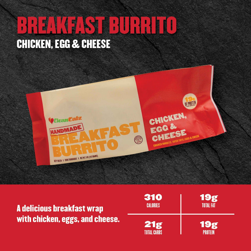 Clean Eatz Kitchen Marketplace High Protein Breakfast Burritos