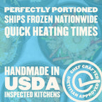 Chef-crafted, dietitian-approved Basics Meal Plan meals shipped frozen nationwide, perfectly portioned