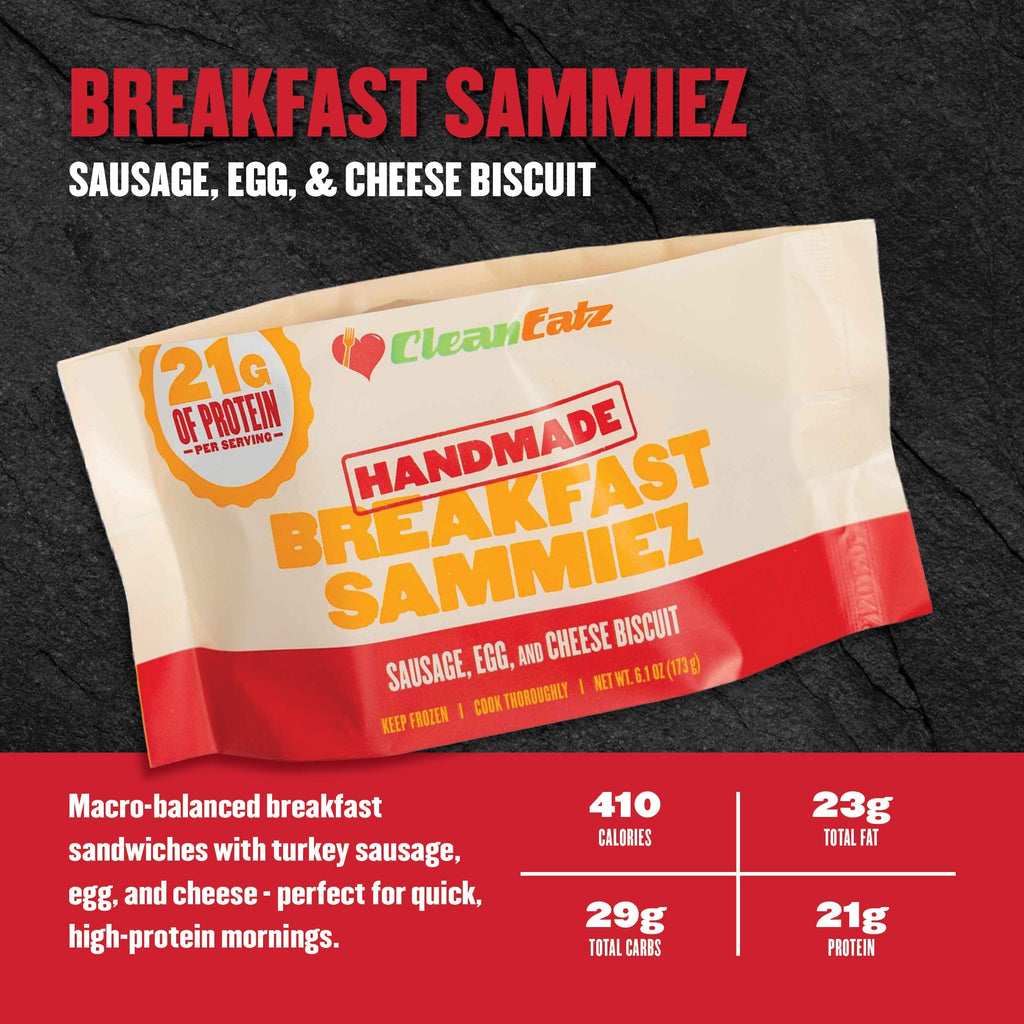 Chicken and waffle breakfast sandwich with maple drizzle