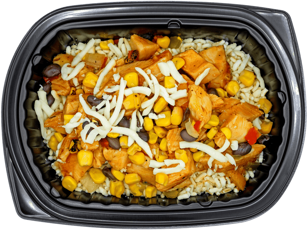 Big boy in a bowl loaded with protein and hearty comfort sides