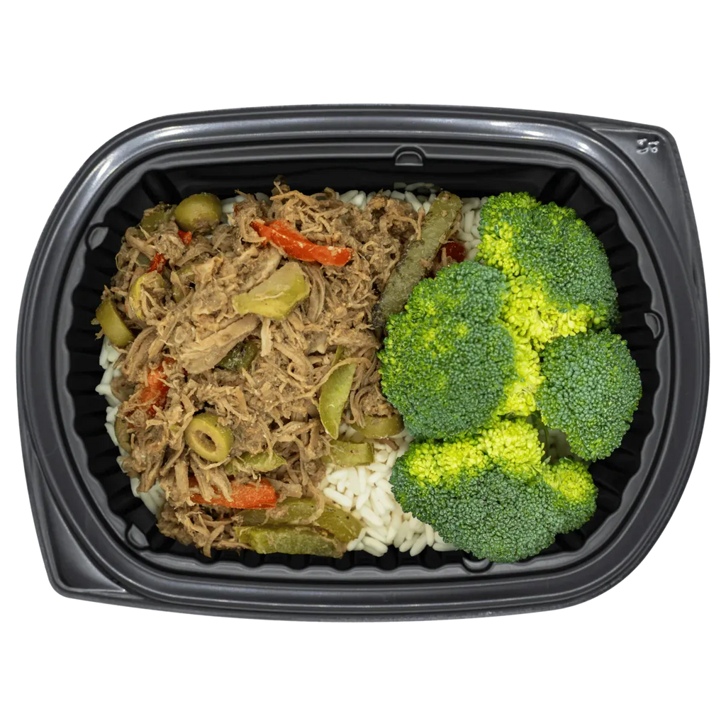 Comforting prepared bowl with stewed meat and soft veggies
