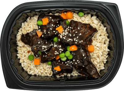 Ready to heat entree with savory protein and fresh greens
