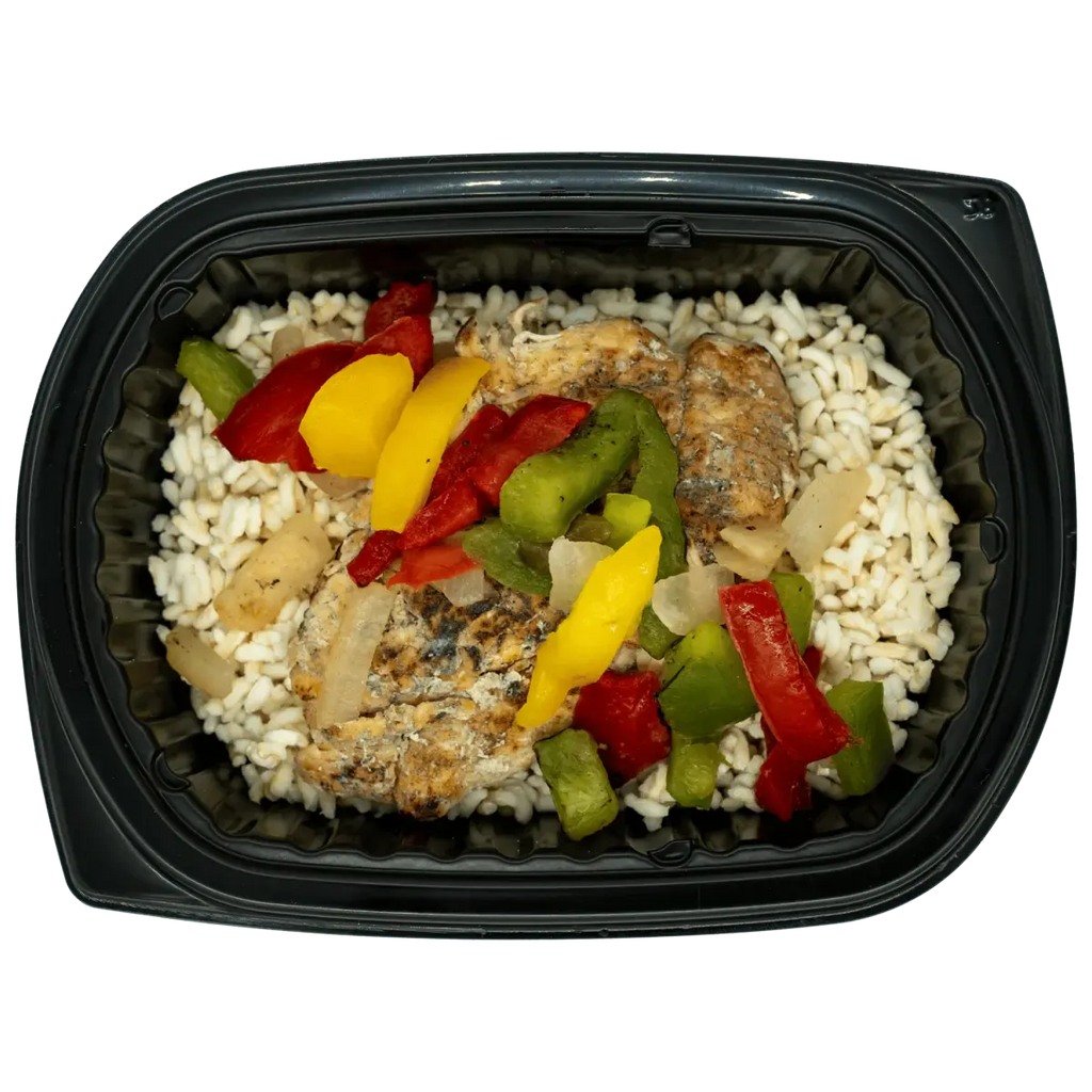 Heat and serve entree with well-seasoned meat and sides