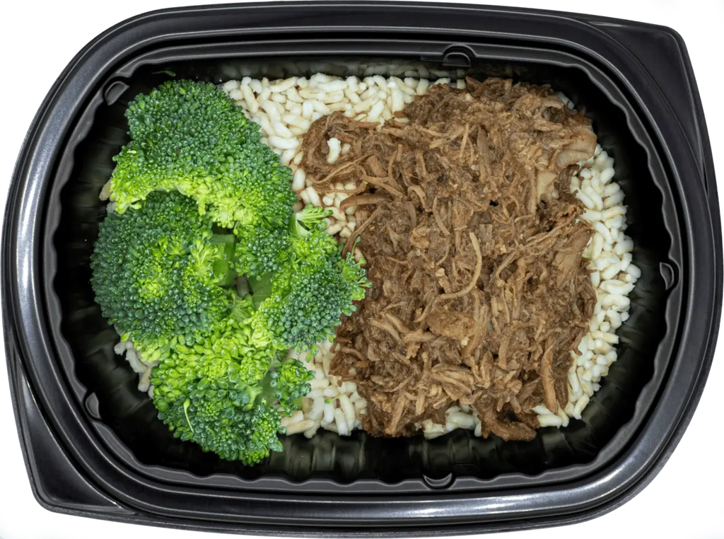 Macro-balanced meal with quality protein and root vegetables