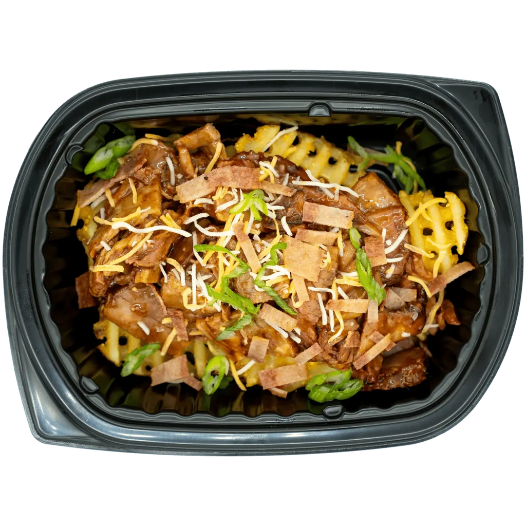 Chef-prepared entree in a microwave-safe sealed container