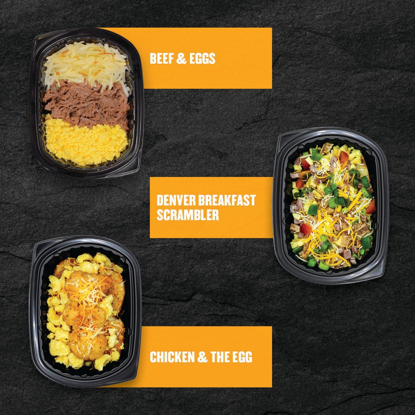 Clean Eatz Kitchen high-protein frozen breakfast meals including Beef & Eggs, Denver Breakfast Scrambler, and Chicken & The Egg—perfect for quick, nutritious morning fuel that fits into a healthy lifestyle or weight loss plan.