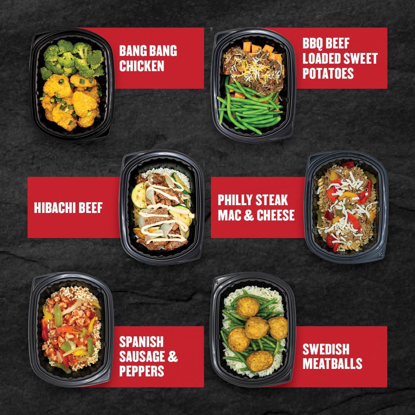 Six Clean Eatz Kitchen Meal Prep Delivery Entrees