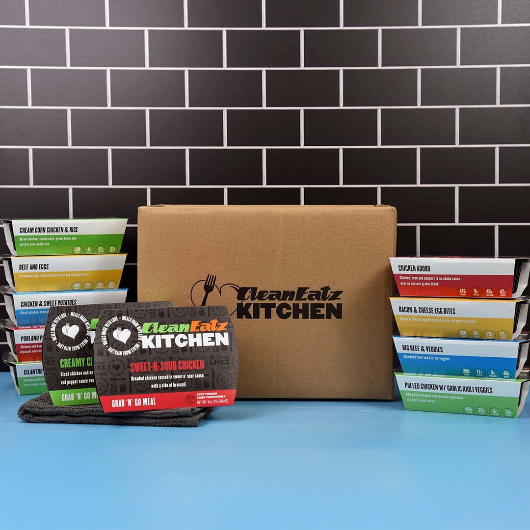 Clean Eatz Kitchen weight loss meal delivery box and meals