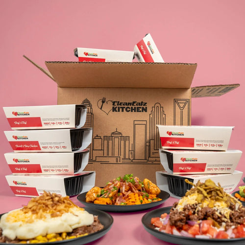 Hall of Fame Meal Plan delivery box with a variety of best-selling chef-prepared frozen entrees and plated meals