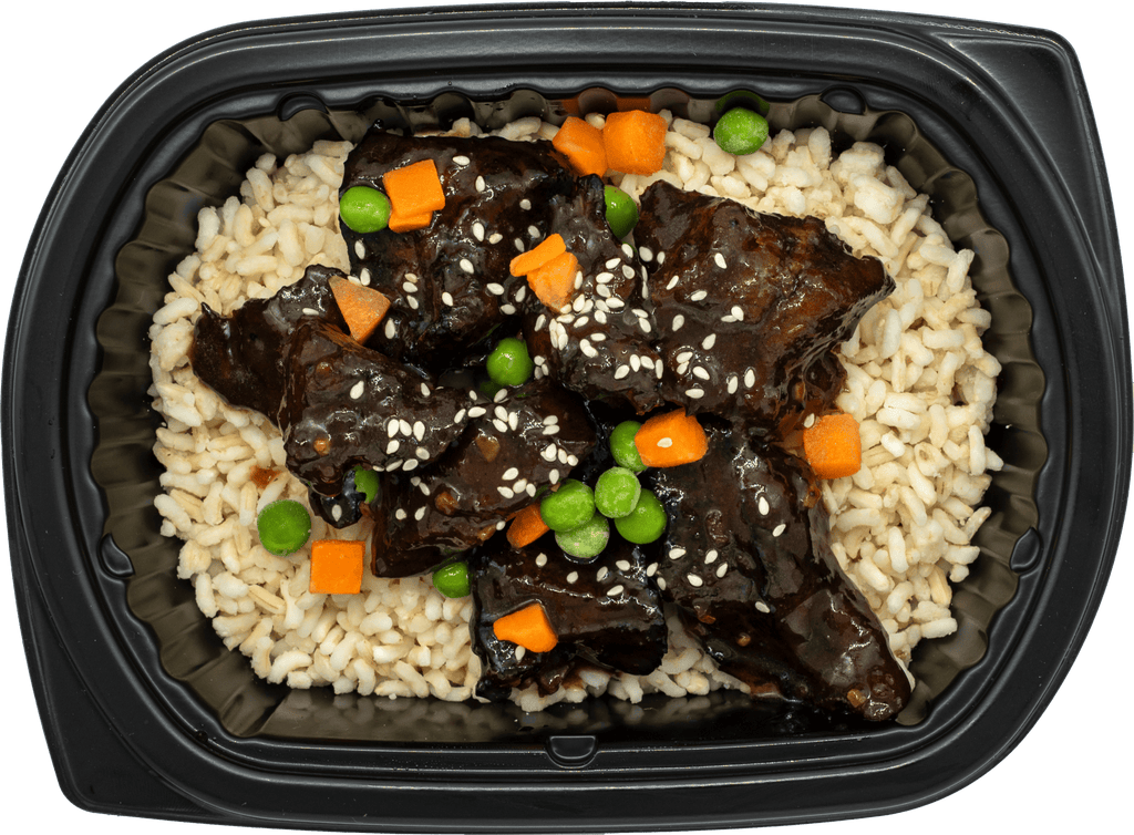 Korean burnt end stir-fry with caramelized beef over rice