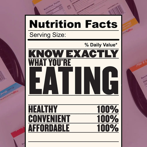 Value Meal Plan nutrition facts graphic showing healthy, convenient, and affordable prepared meals
