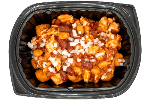 XL chicken chili sweet potatoes with spiced chicken