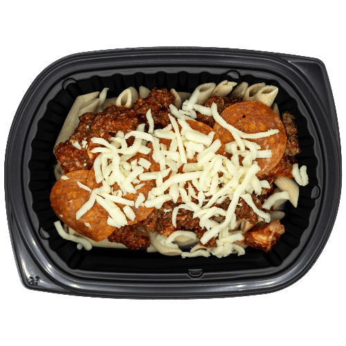 XL pizza pasta with pepperoni, mozzarella, and marinara sauce